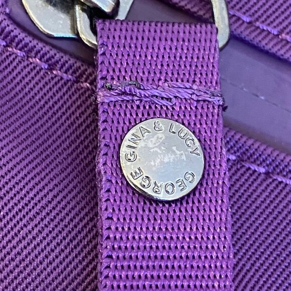 George Gina & Lucy Purple Nylon Crossbody Bag With "Stay Strong" Strap Multiple - Picture 10 of 16